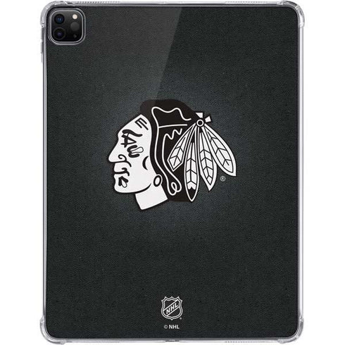 NHL Chicago Blackhawks Black Background iPad Pro 11in (2024) Clear Case